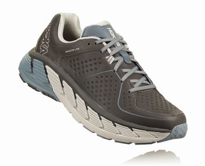 Hoka One One Men's Gaviota Leather Walking Shoes Grey (HO9681) Australia